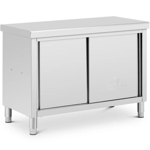 Stół blat roboczy centralny z szafką przelotową STAL 120 x 60 cm