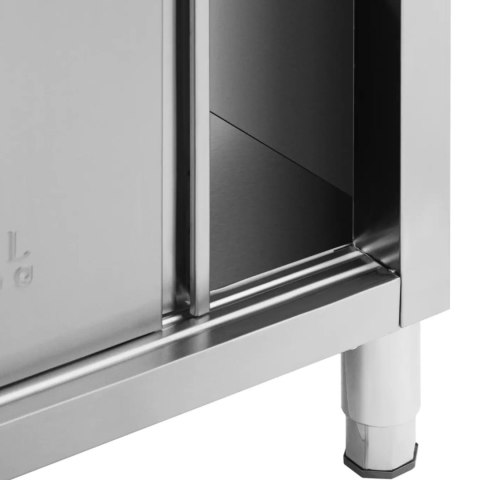 Stół blat roboczy centralny z szafką przelotową STAL 200 x 70 cm