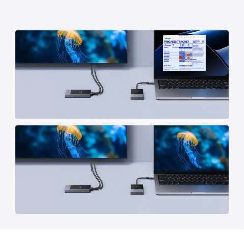 Transmiter HDMI bezprzewodowy nadajnik i odbiornik do 30m - czarno-srebrny