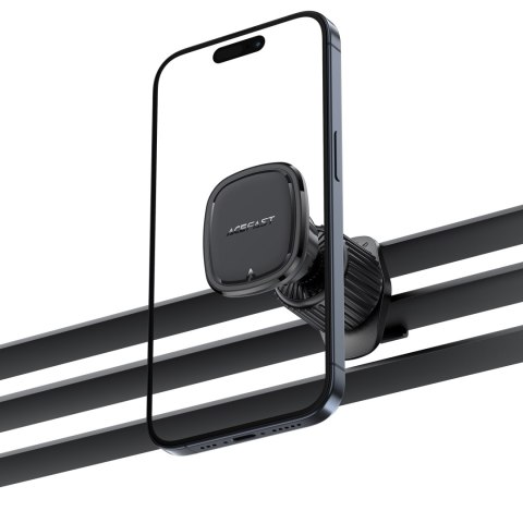 Uchwyt magnetyczny na telefon na kratkę nawiewu - czarny