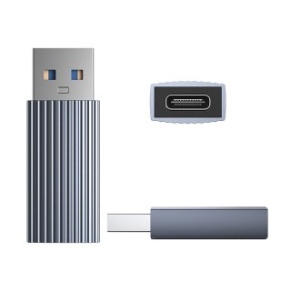 Adapter AH-AC10 przejściówka USB-C na USB-A - szary