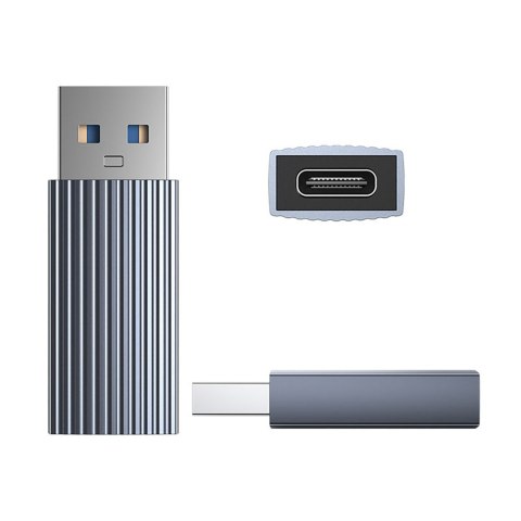 Adapter AH-AC10 przejściówka USB-C na USB-A - szary