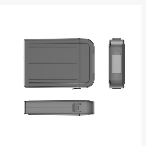 Etui ochronne PPH-35 pudełko na dysk 3.5'' - półprzezroczyste. szare