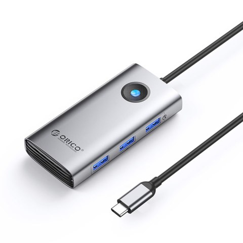 Hub PW11-6P rozdzielacz USB-C na USB-A USB-C HDMI - szary