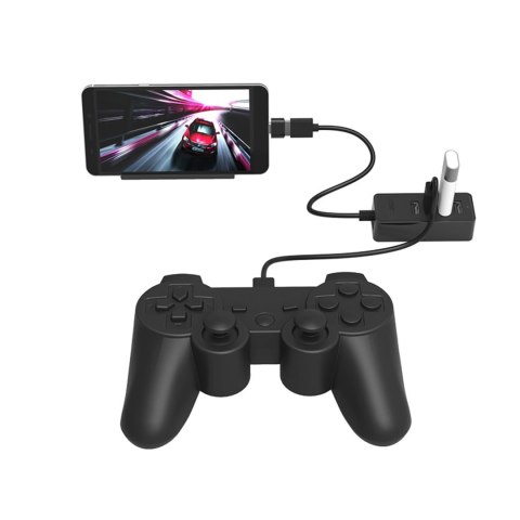 Hub rozdzielacz W5P-U2-030 4x USB-A 30cm - czarny