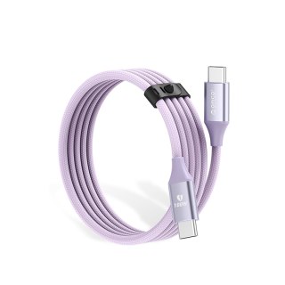 Kabel przewód CDX 100W 5A Power Delivery USB-C 1m - fioletowy