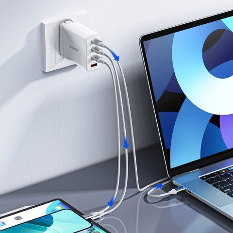 Kabel przewód CDX 60W 3A Power Delivery USB-C 1m - biały