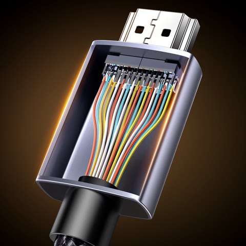 Kabel przewód HDMI 2.1 8K certyfikowany 5 m - szary