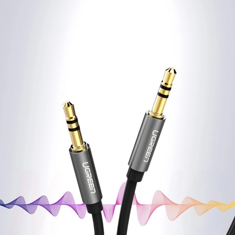 Kabel przewód audio AUX mini jack 3.5mm 3m - czarny