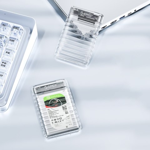 Kieszeń obudowa na dysk 2139U3-V1 2.5'' HDD / SSD USB Micro-B 5Gb/s - przezroczysta