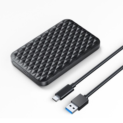 Kieszeń obudowa na dysk 2520C3-V1 2.5'' HDD / SSD USB-C 5Gb/s - czarna