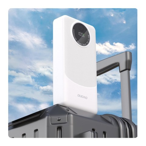 Powerbank K12Pro 20000mAh 22.5W PD USB-A USB-C - biały