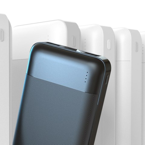 Powerbank K18-1W 10000mAh USB-A / USB-C / Micro USB - czarny
