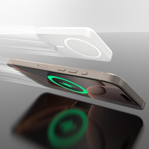 Powerbank K26 10000mAh 20W USB-A / USB-C / MagSafe - biały