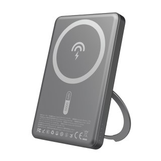 Powerbank z MagSafe i podstawką 20W PD 5000mAh - szary