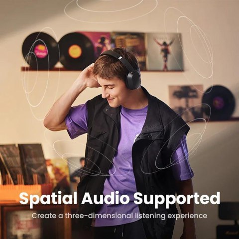 Słuchawki bezprzewodowe Bluetooth 5.4 HiTune Max 5C z Hybrid ANC - czarne