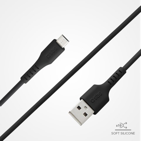 Kabel przewód USB-A - Micro-USB 1m - czarny