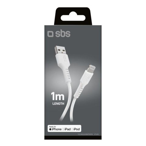 Kabel przewód USB-A - iPhone Lightning - biały
