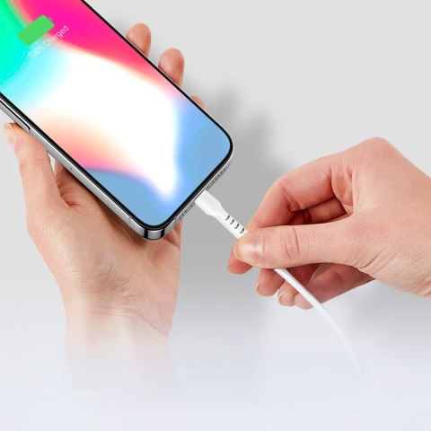 Kabel przewód USB-C PD 25W 1 m - biały