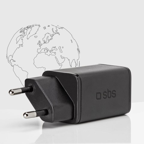 Ładowarka sieciowa Power Delivery GaN USB-C 45W - czarna