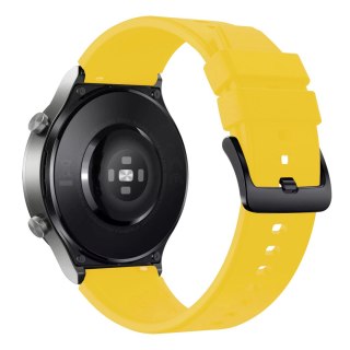 Pasek silikonowy do zegarka Huawei Watch GT 2/3/4/2 Pro/3 Pro/4 Pro/GT 2e 46mm - żółty