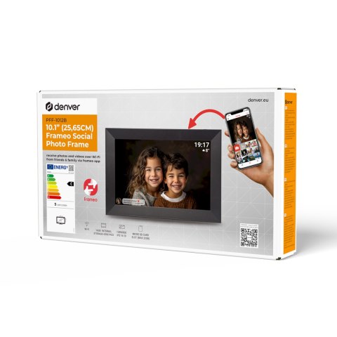 Ramka cyfrowa do zdjęć PFF-1012B 10.1'' 16 GB Wi-Fi microSD - czarna