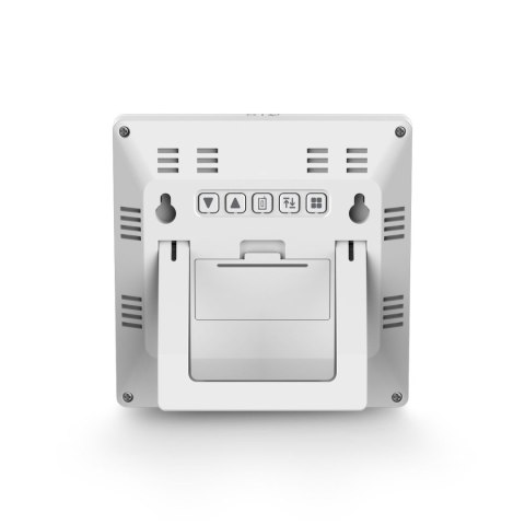 Stacja pogody Hama Palawan termometr higrometr zegar budzik - biała