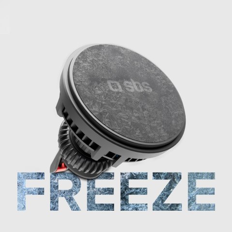 Uchwyt samochodowy na smartfona z ładowarką indukcyjną na kratkę z chłodzeniem - czarny