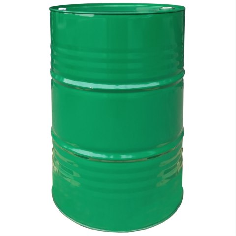 Beczka stalowa metalowa TH 216.5L z rowkami korki 3/4 i 2 w wieku - ZIELONA MIX