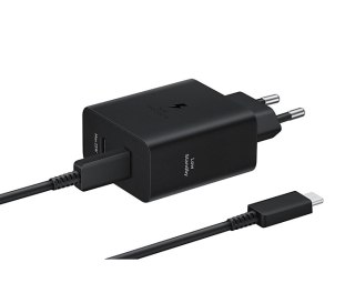 Ładowarka sieciowa Samsung USB-C 50W z kablem USB-C - czarna