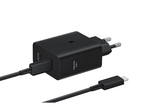 Ładowarka sieciowa Samsung USB-C 50W z kablem USB-C - czarna