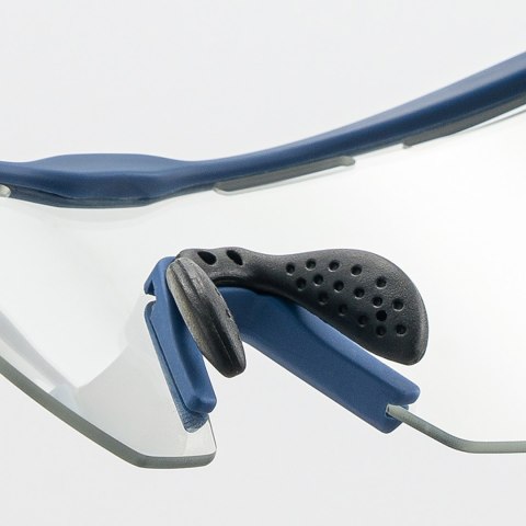 Okulary rowerowe polaryzacyjne z filtrem UV i wkładką korekcyjną - szare