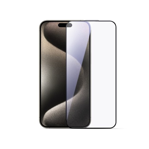 Szkło hartowane 2.5D HD Dustproof z czarną ramką na iPhone 15 Plus/16 Plus