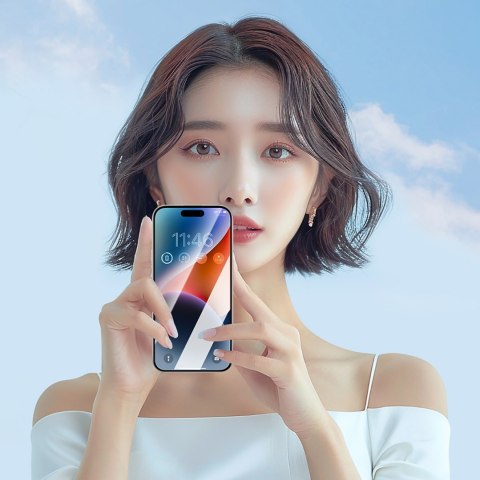Szkło hartowane z antyrefleksem na iPhone 15 Plus/16 Plus