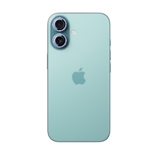 Szkło ochronne na obiektywy iPhone 16/16 Plus - niebieskie