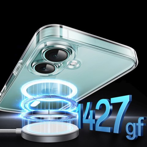 Etui case na iPhone 16 Classy Clear Magnetic z MagSafe - przezroczyste