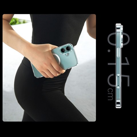 Etui case na iPhone 16 Classy Clear Magnetic z MagSafe - przezroczyste