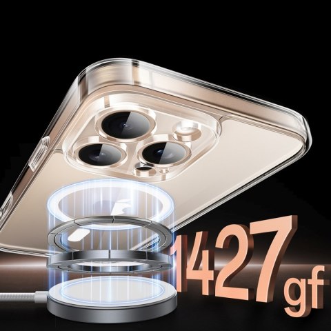 Etui case na iPhone 16 Pro Classy Clear Magnetic z MagSafe - przezroczyste