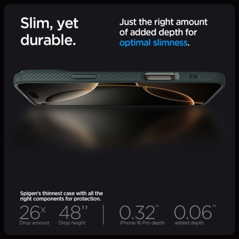 Etui case na iPhone 16 Pro Max Liquid Air - zielone