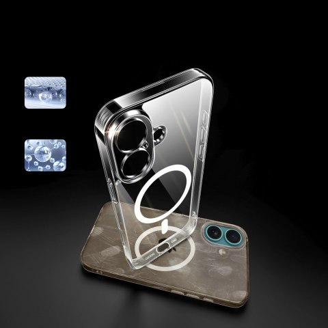 Etui na iPhone 16 Plus Classy Clear Magnetic z MagSafe - przezroczyste