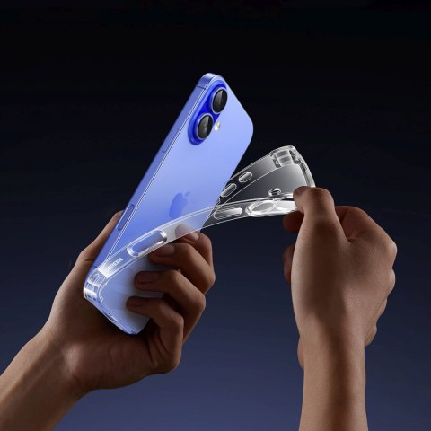 Etui ochronne na iPhone 16 Bright Cushion CA101 - przezroczyste