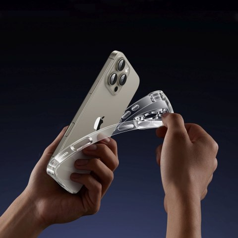 Etui ochronne na iPhone 16 Pro Bright Cushion CA101 - przezroczyste