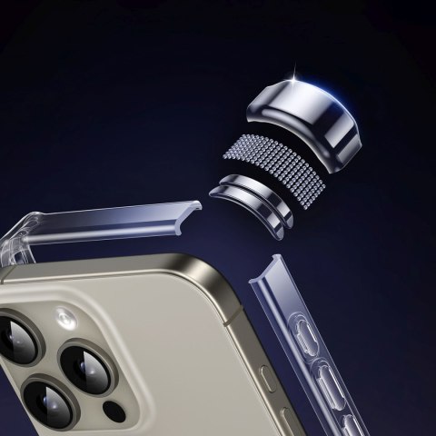 Etui ochronne na iPhone 16 Pro Max Bright Cushion CA101 - przezroczyste