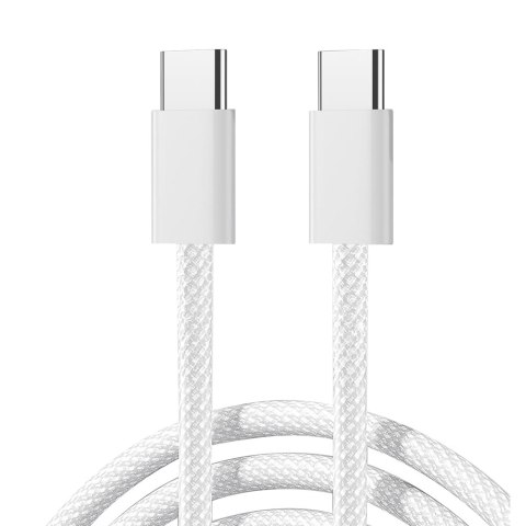 Kabel przewód Ben Series USB-C 60W 1 m - biały