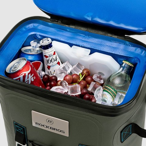 Plecak turystyczny termiczny izolowany z saszetką 20l - zielony