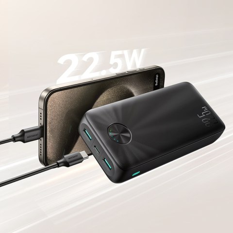 Powerbank 20000mAh USB-C USB-A 22.5W - czarny