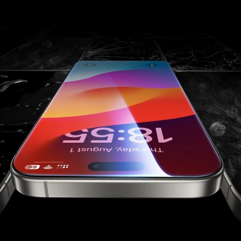 Szkło hartowane z ramką montażową na iPhone 16 Pro - 2 szt.