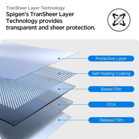 Szkło hybrydowe na Apple Watch 10 46 mm przezroczyste - 2 szt.