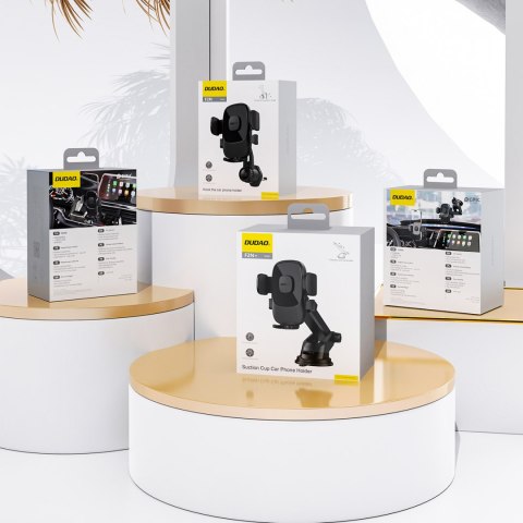 Uchwyt samochodowy na smartfona F2N na kratkę nawiewu 360 stopni - czarny