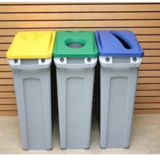 Pokrywa do pojemnika Rubbermaid SLIM JIM reg; brązowa